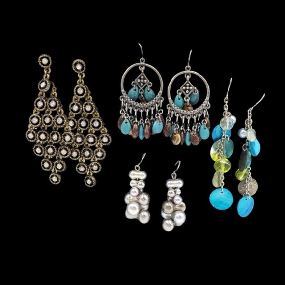 Jewelry - DANGLE Earrings Lot of 4 Pairs